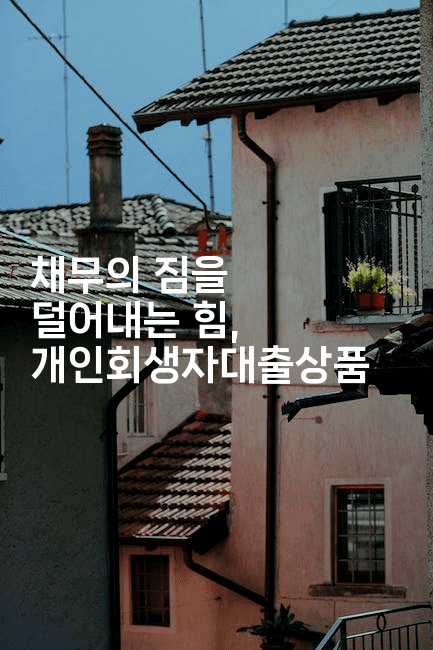 채무의 짐을 덜어내는 힘, 개인회생자대출상품-국보대표