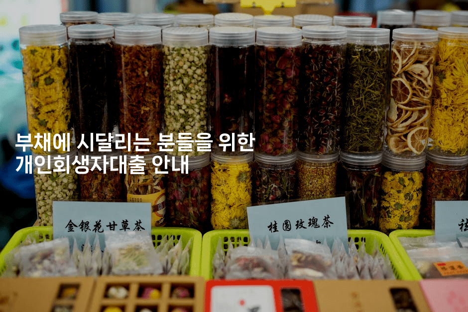 부채에 시달리는 분들을 위한 개인회생자대출 안내-국보대표